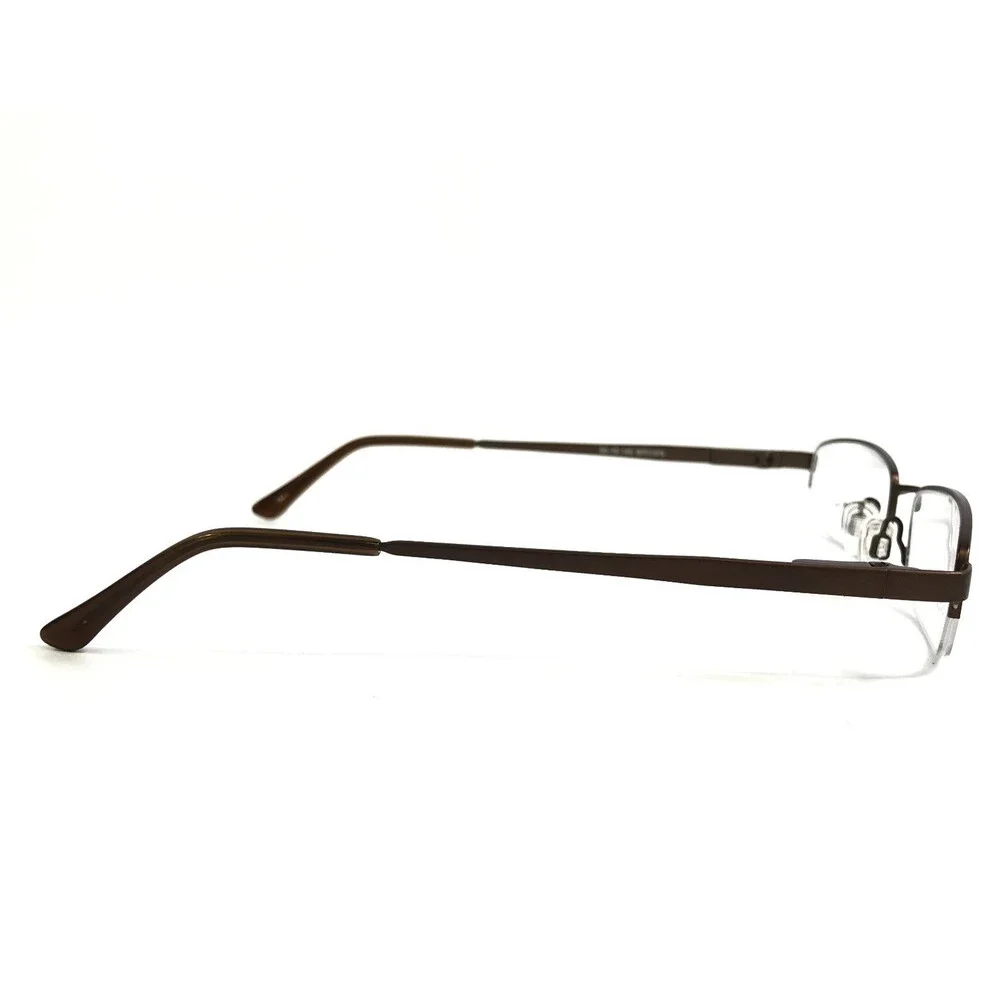 Modz Eyeglasses Frames SOUTH BEACH BROWN Rectangle Half Rim 50-18-140